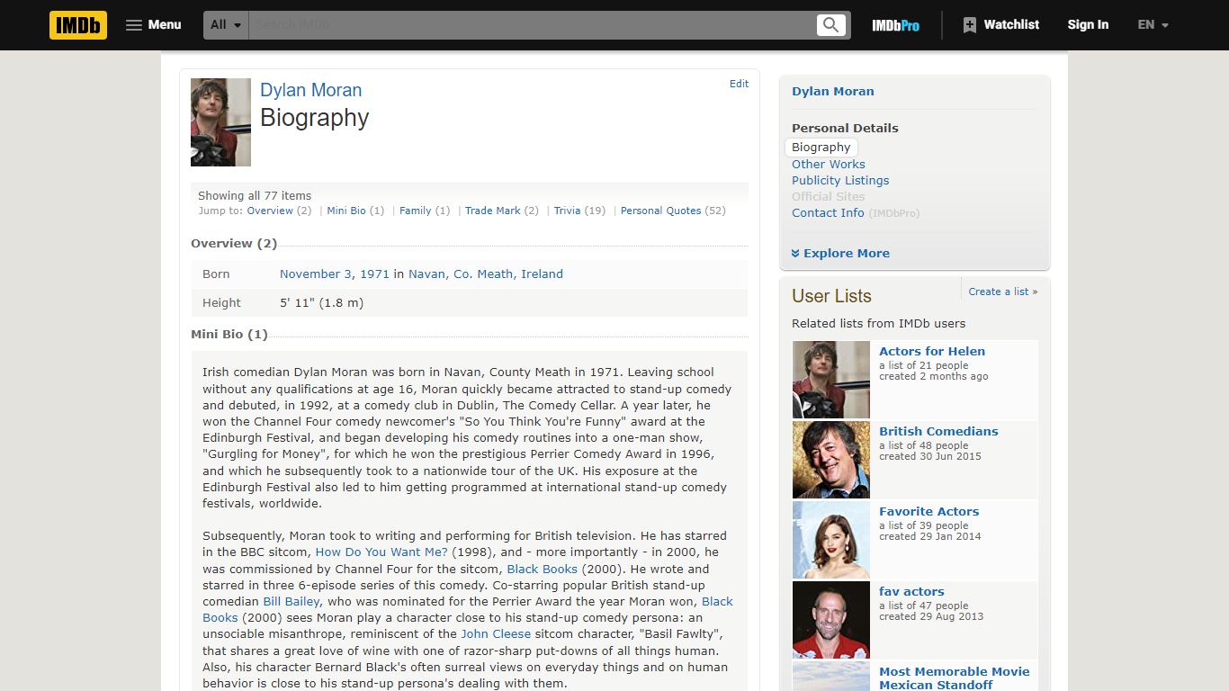Dylan Moran - Biography - IMDb