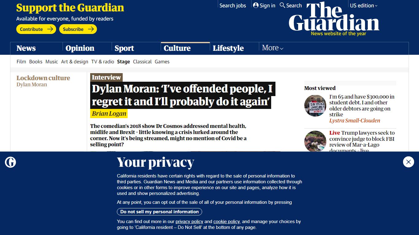 Dylan Moran: ‘I’ve offended people, I regret it and I’ll probably do it ...